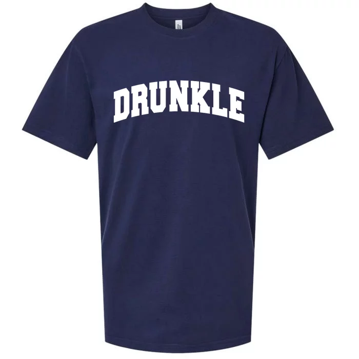 Drunkle Drunk Uncle Gift Funny FatherS Day Sueded Cloud Jersey T-Shirt