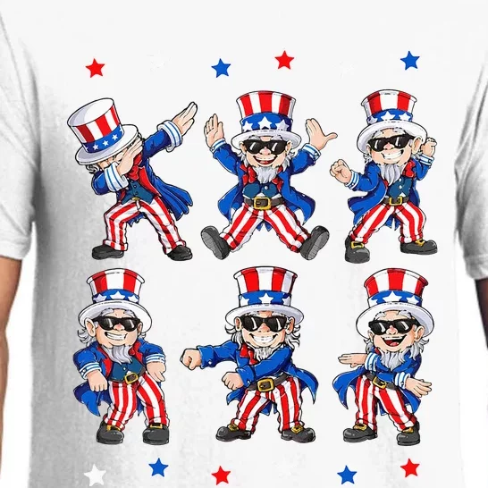 Dancing Dabbing Uncle Sam 4th Of July Kids Dance Pajama Set