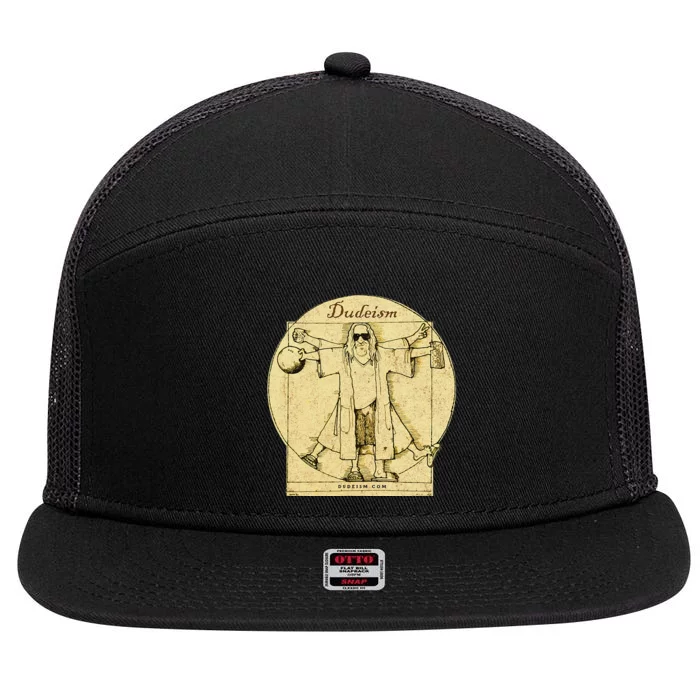 Dudeism 7 Panel Mesh Trucker Snapback Hat