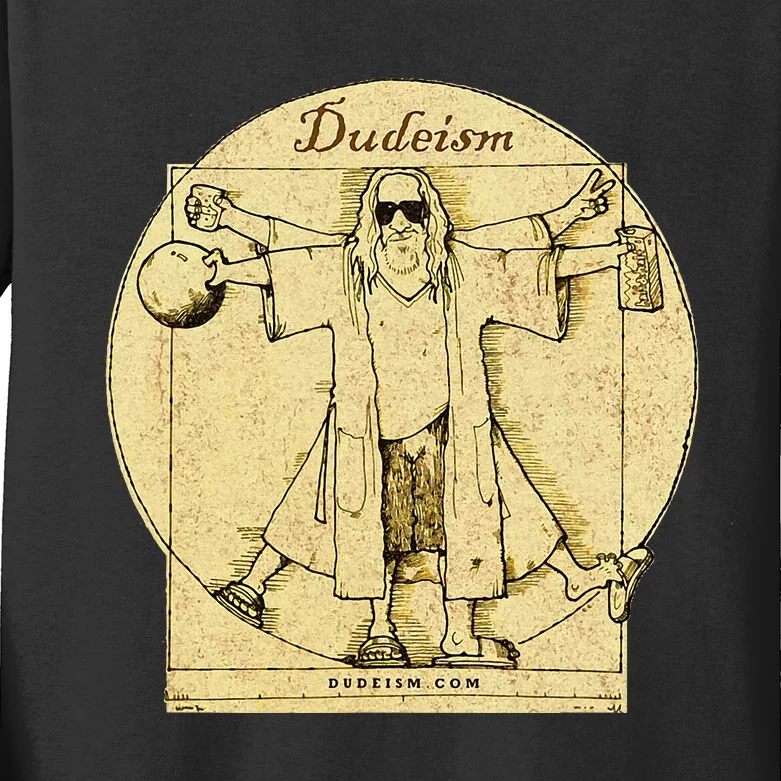 Dudeism Kids Long Sleeve Shirt