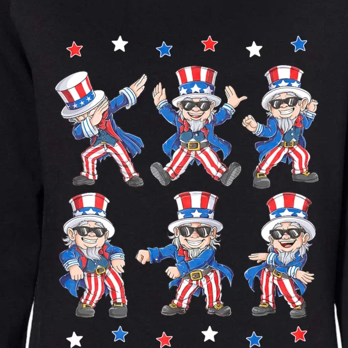 Dancing Dabbing Uncle Sam 4th Of July Dance Womens California Wash Sweatshirt