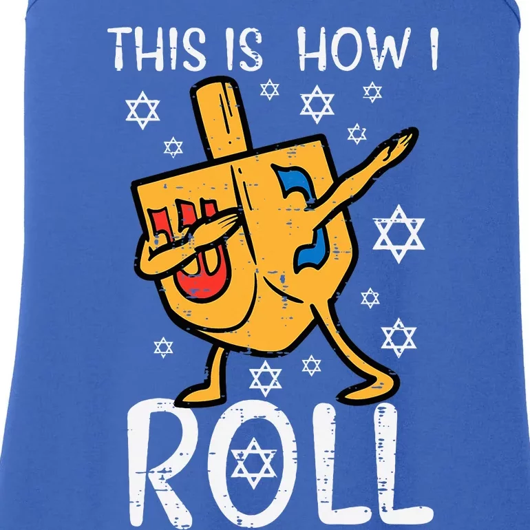 Dabbing Dreidel Ugly Hanukkah Funny Chanukah Ladies Essential Tank