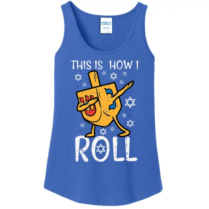 Dabbing Dreidel Ugly Hanukkah Funny Chanukah Ladies Essential Tank