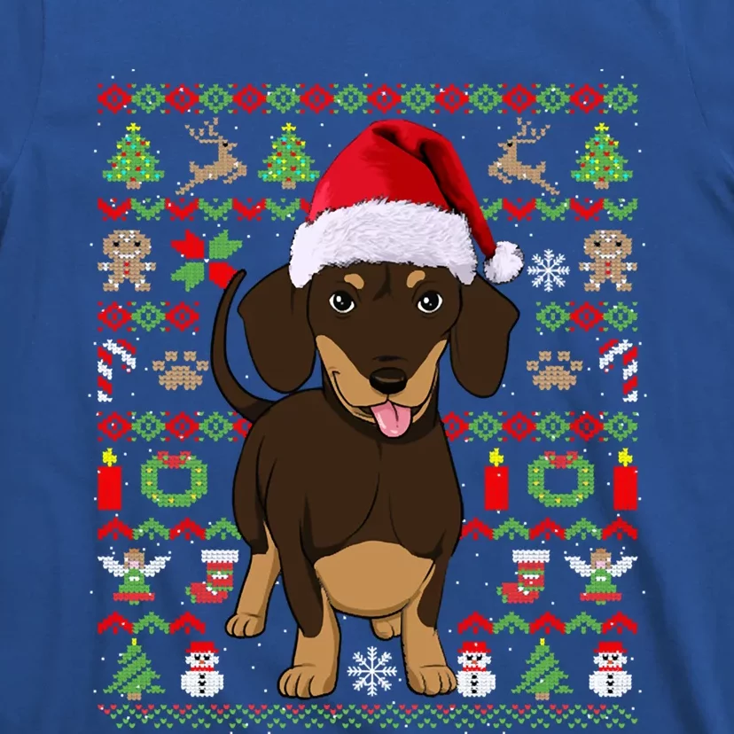 Dachshund Dog Ugly Christmas Gift Doxie Lover S Gift T-Shirt