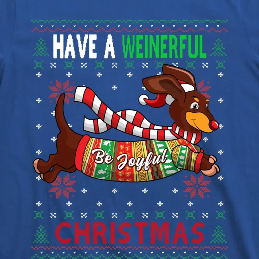 Dachshund Dog Ugly Christmas Funny Gift Doxie Lover S Gift Meaningful Gift T-Shirt