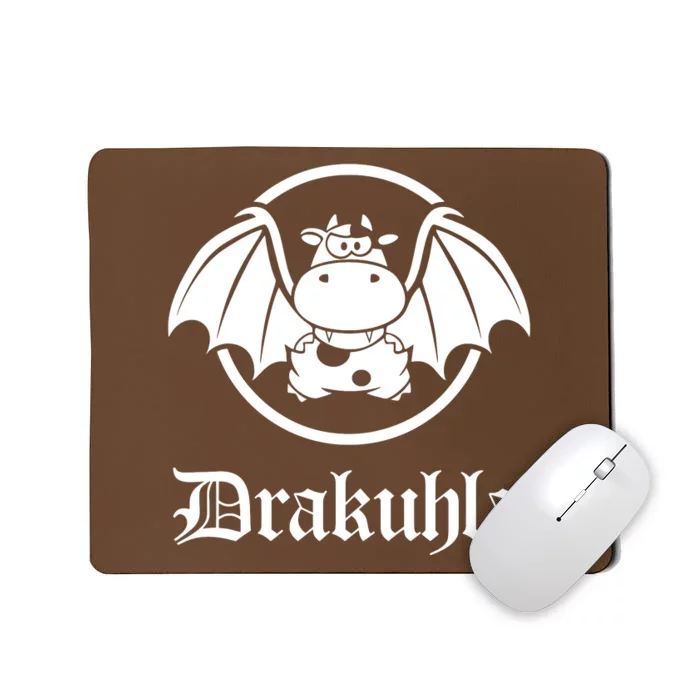 Drakuhla Dracula Vampire Cow Cute Mousepad