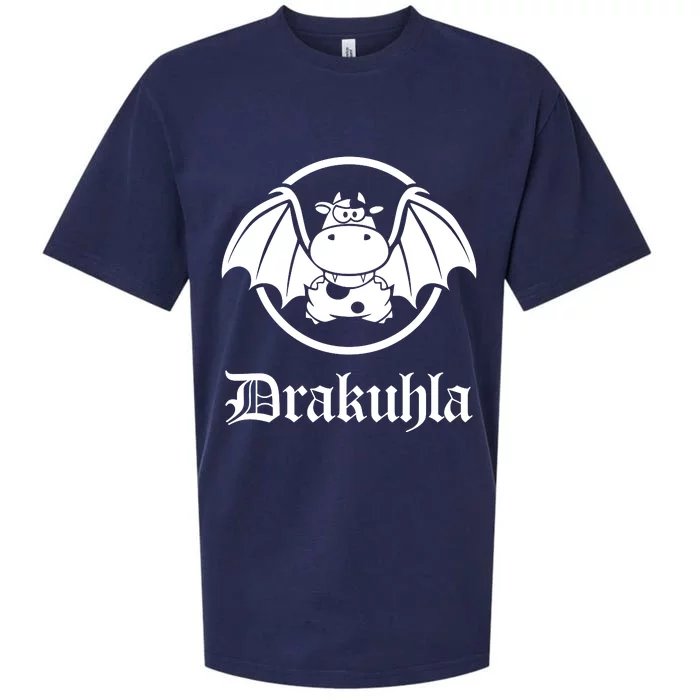 Drakuhla Dracula Vampire Cow Cute Sueded Cloud Jersey T-Shirt