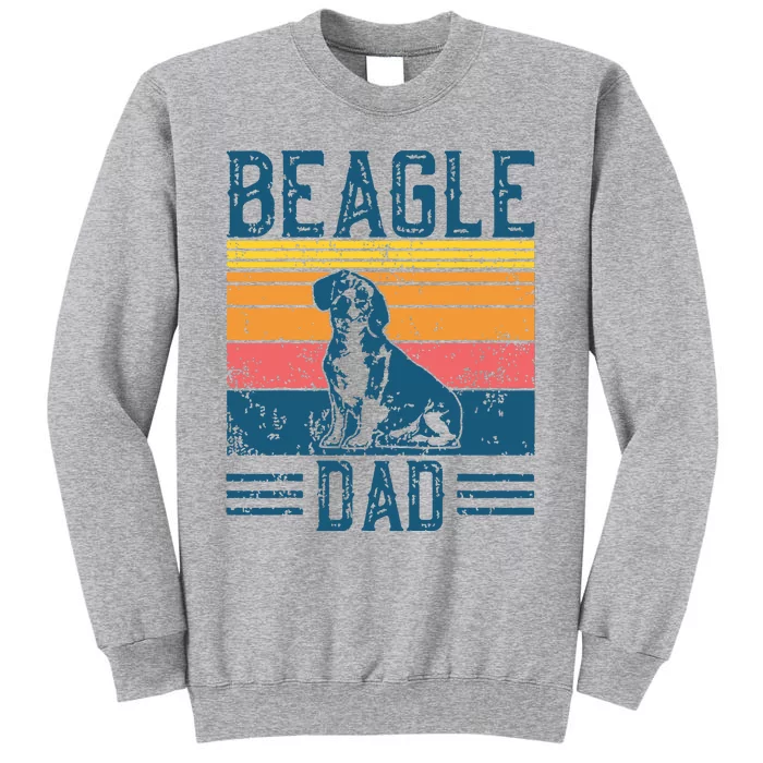 Dog Dad Vintage Beagle Dad Tall Sweatshirt