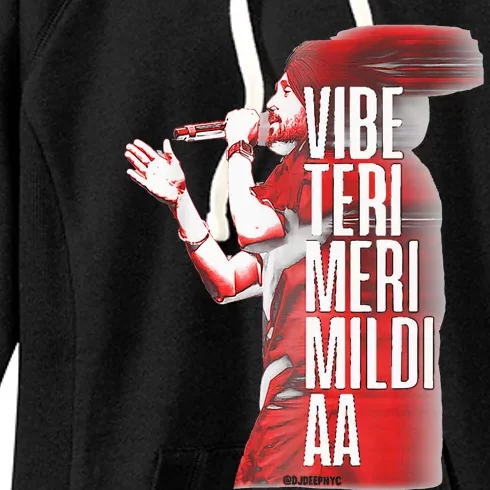 Diljit Dosanjh Vibe Teri Meri Mildi Aa Desi Women's Fleece Hoodie