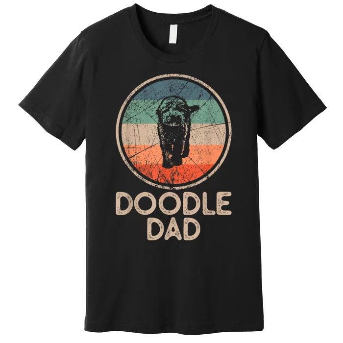 Doodle Dog Vintage Doodle Dad Premium T-Shirt