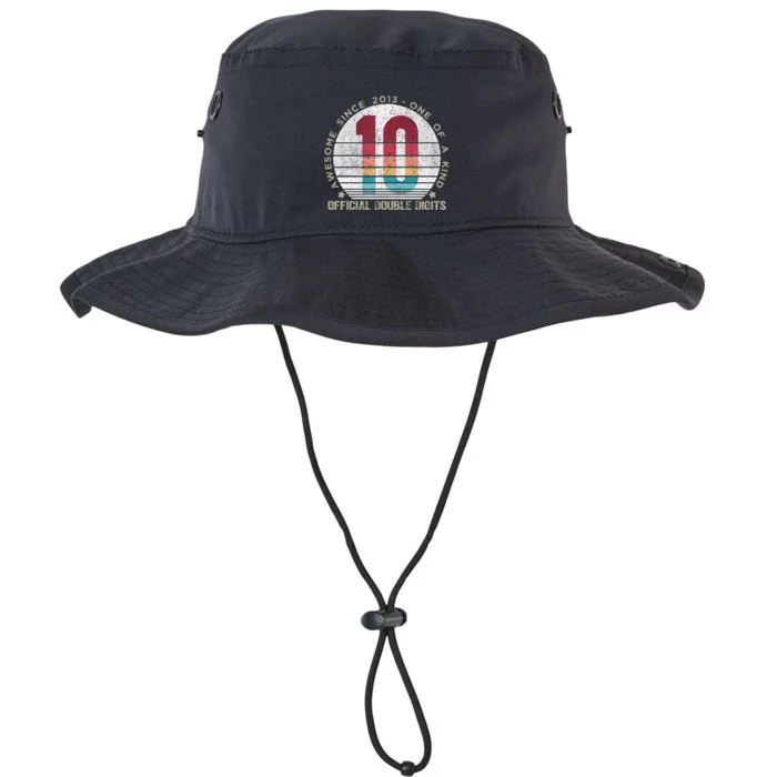 Double Digits Vintage 10 Year Old 10th Birthday Love Legacy Cool Fit Booney Bucket Hat