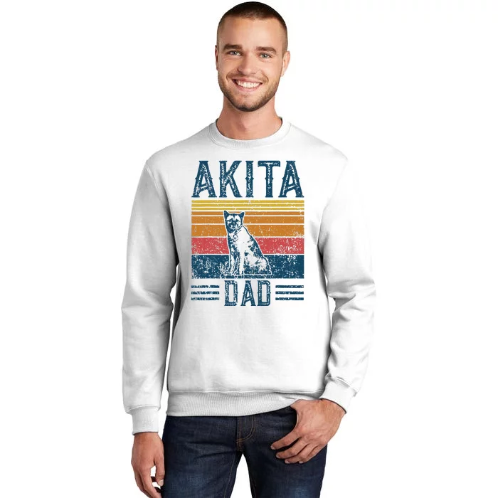 Dog Dad Vintage Akita Dad Sweatshirt