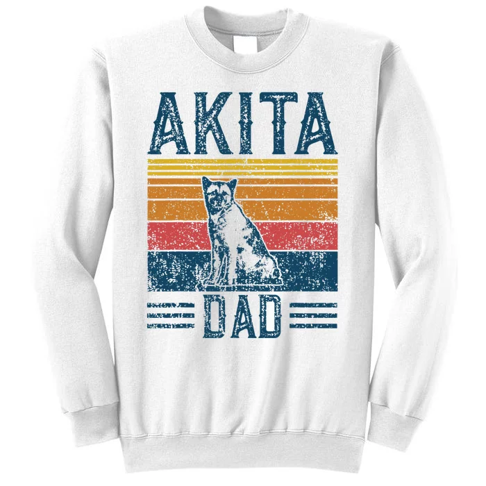 Dog Dad Vintage Akita Dad Sweatshirt