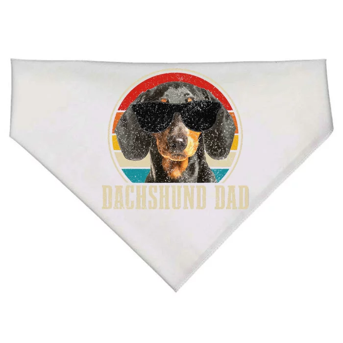 Dachshund Dad Vintage Sunglasses Funny Doxie Wiener Dog USA-Made Doggie Bandana