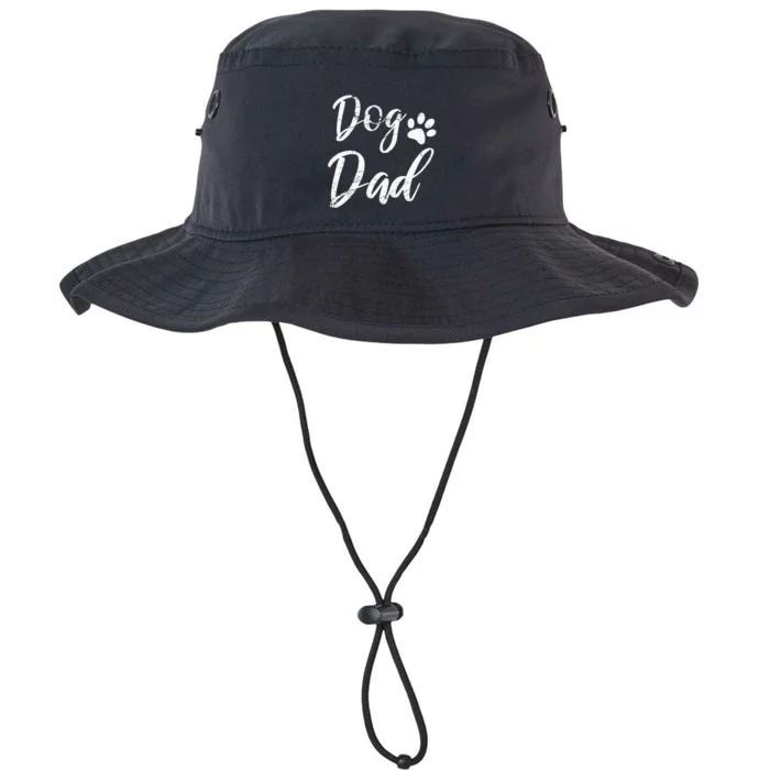 Dog Dad Vintage Distressed Design Funny Dog Paw Legacy Cool Fit Booney Bucket Hat