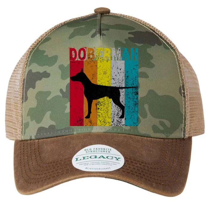 Dober Dog Vintage Retro Style Gift Legacy Tie Dye Trucker Hat