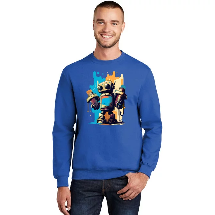 Digital Da Vinci: Graffiti BotS Artistic Code Sweatshirt