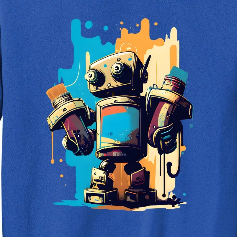 Digital Da Vinci: Graffiti BotS Artistic Code Sweatshirt