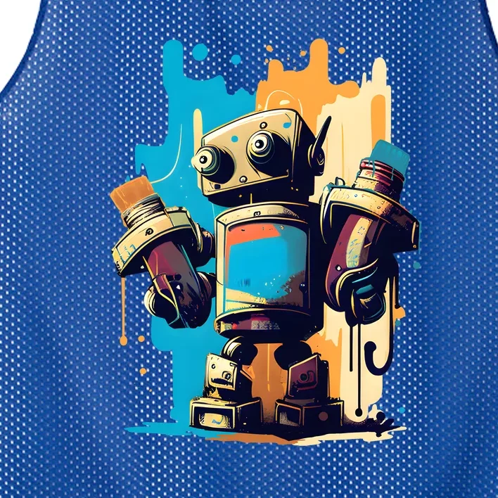 Digital Da Vinci: Graffiti BotS Artistic Code Mesh Reversible Basketball Jersey Tank