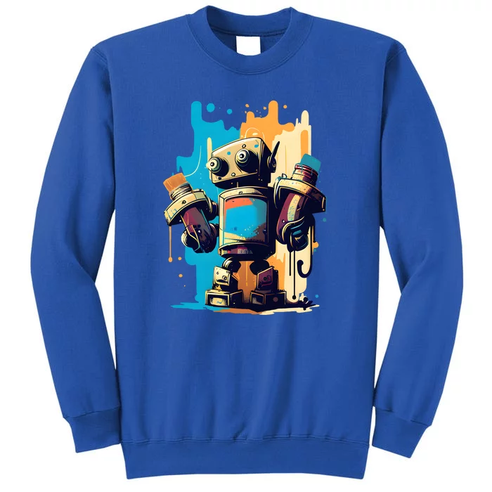 Digital Da Vinci: Graffiti BotS Artistic Code Tall Sweatshirt