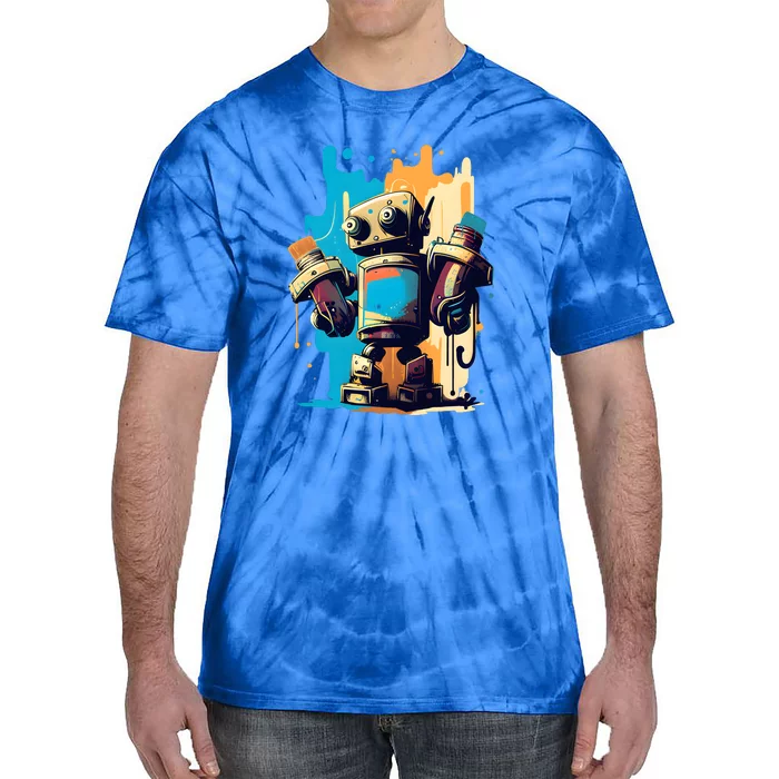 Digital Da Vinci: Graffiti BotS Artistic Code Tie-Dye T-Shirt