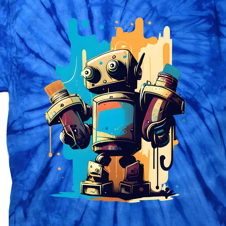 Digital Da Vinci: Graffiti BotS Artistic Code Tie-Dye T-Shirt