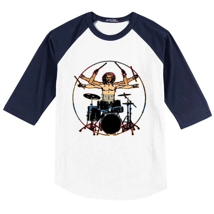 Davinci Drummer Vintage Baseball Sleeve Shirt