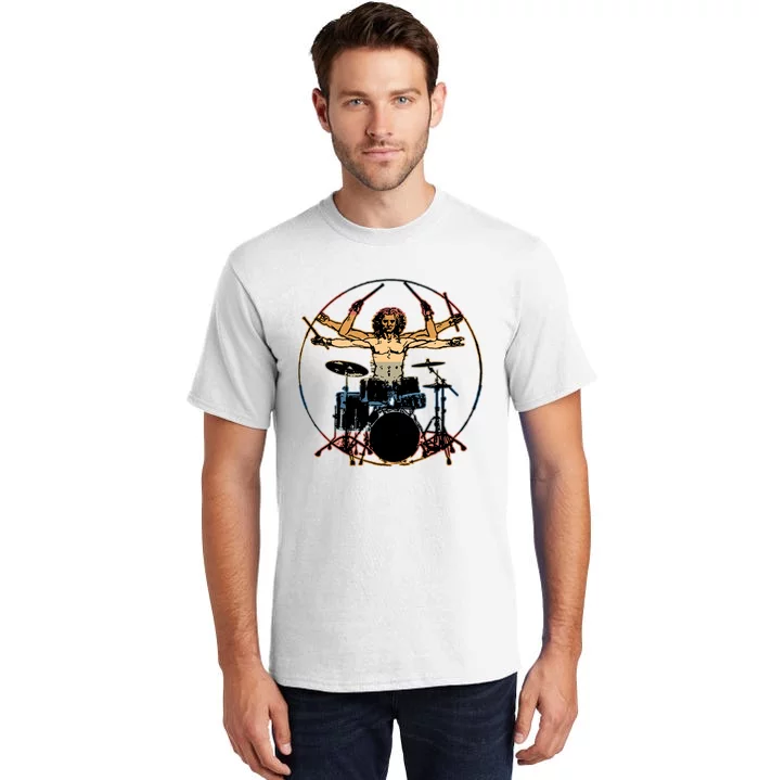 Davinci Drummer Vintage Tall T-Shirt