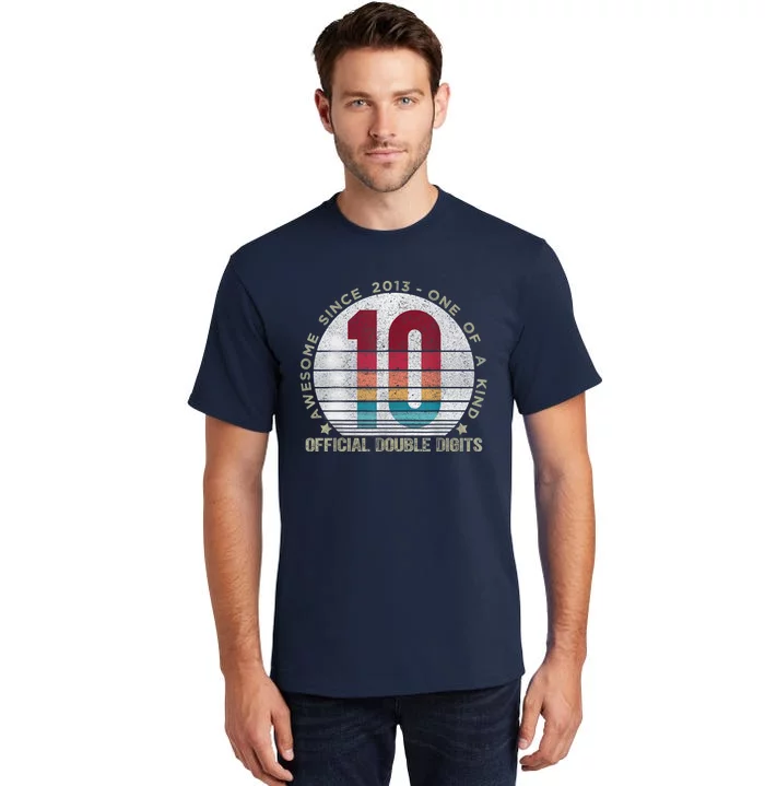 Double Digits Vintage 10 Year Old 10th Birthday Tall T-Shirt