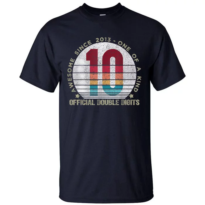 Double Digits Vintage 10 Year Old 10th Birthday Tall T-Shirt