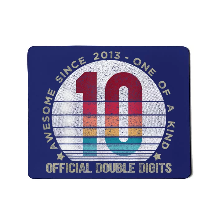 Double Digits Vintage 10 Year Old 10th Birthday Mousepad