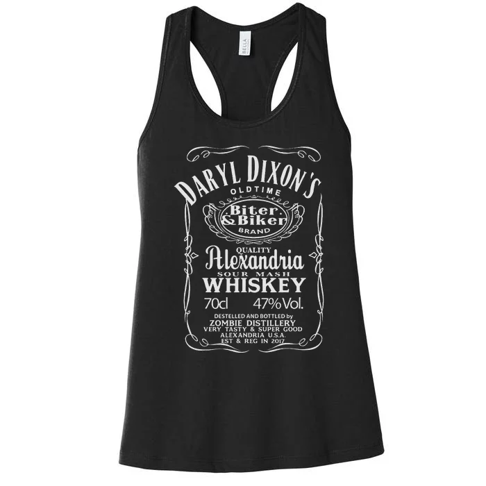 D. DixonS Whiskey Alexandria Georgia Zombie Dead Women's Racerback Tank