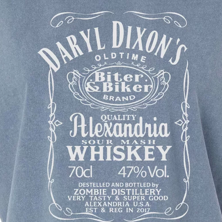 D. DixonS Whiskey Alexandria Georgia Zombie Dead Garment-Dyed Women's Muscle Tee