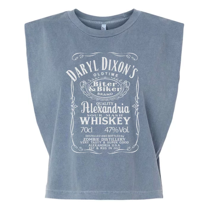 D. DixonS Whiskey Alexandria Georgia Zombie Dead Garment-Dyed Women's Muscle Tee