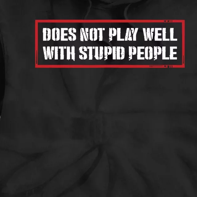 David Draiman Wearing Does Not Play Well With Stupid People Tie Dye Hoodie