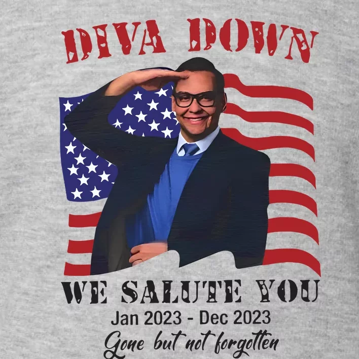 Diva Down We Salute You George Santos Toddler Sweatshirt