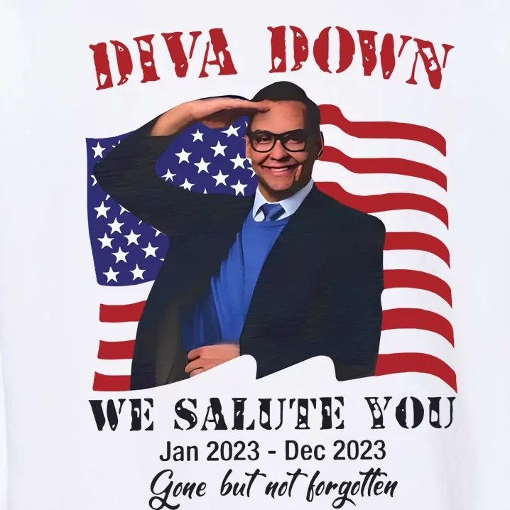 Diva Down We Salute You George Santos Garment-Dyed Sweatshirt