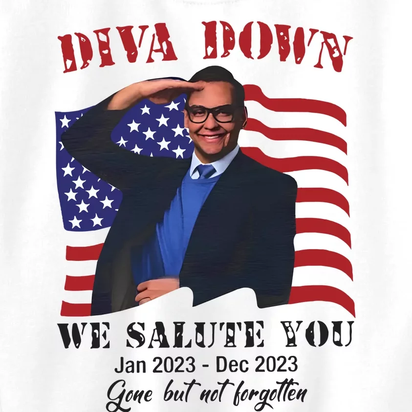 Diva Down We Salute You George Santos Kids Sweatshirt