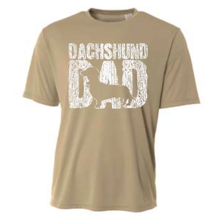 Dachshund Dad Wiener Father Fathers Day Vintage Gift Cooling Performance Crew T-Shirt