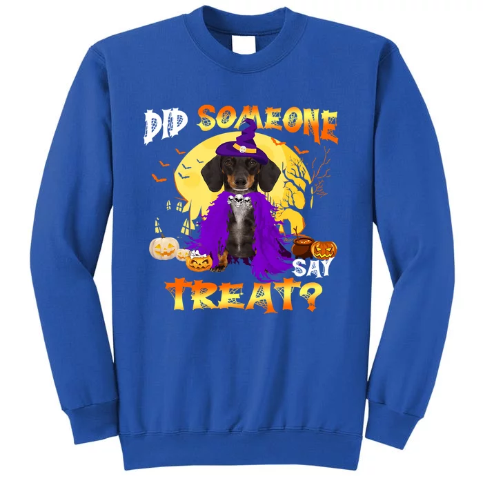 Dachshund Dog Witch Boo Moon Pumpkin Halloween Spooky Season Gift Sweatshirt