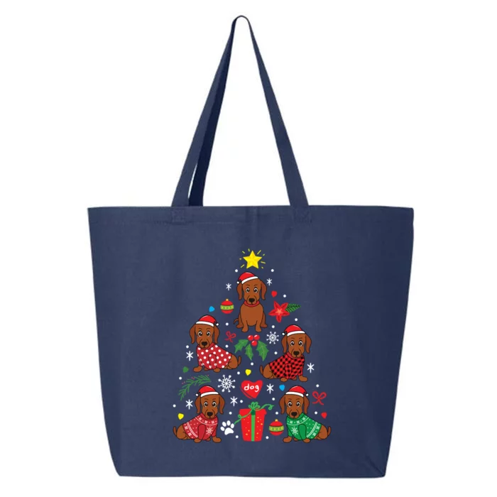 Dachshund Doxie Weenie Christmas Tree Costume Gift 25L Jumbo Tote