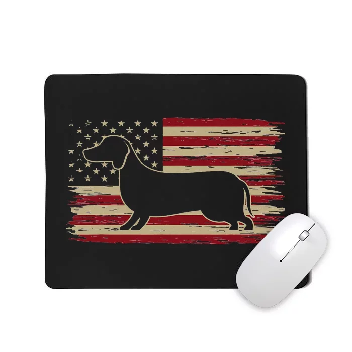 Dachshund Dad Weiner Weenie Apparel dog lover holder design Mousepad