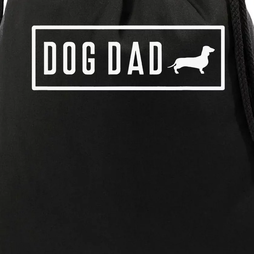 Dachshund Doxie Weiner Sausage Dog Dad Puppy Pet Funny Drawstring Bag