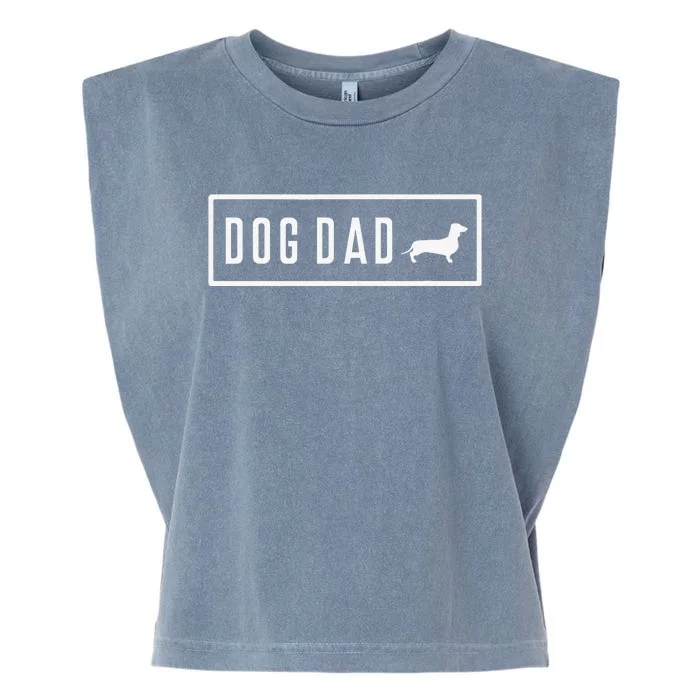 Dachshund Doxie Weiner Sausage Dog Dad Puppy Pet Funny Garment-Dyed Women's Muscle Tee