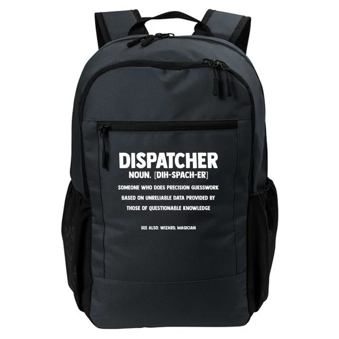 Dispatcher Definition Wizard Magician Dispatch Gift Daily Commute Backpack