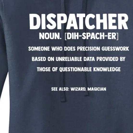 Dispatcher Definition Wizard Magician Dispatch Gift Women's Pullover Hoodie