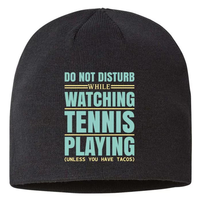 Don't Disturb While Watching Tennis Playing 8 1/2in Sustainable Knit Beanie