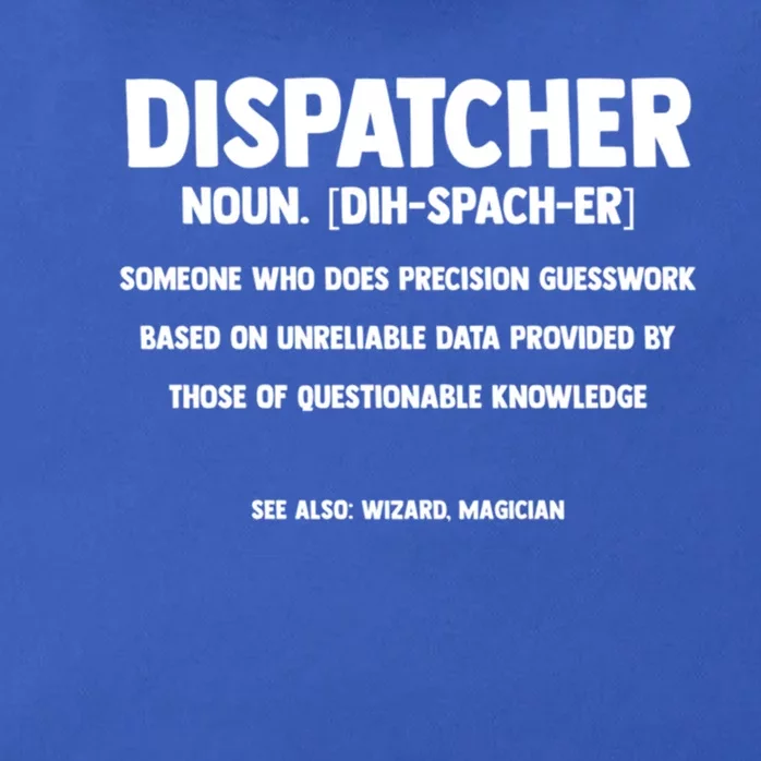 Dispatcher Definition Wizard Magician Dispatch Funny Gift Zip Tote Bag