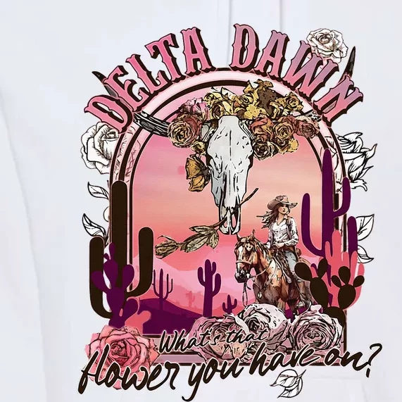 Delta Dawn WhatS That Flower You Have On Western Country Premium Hoodie