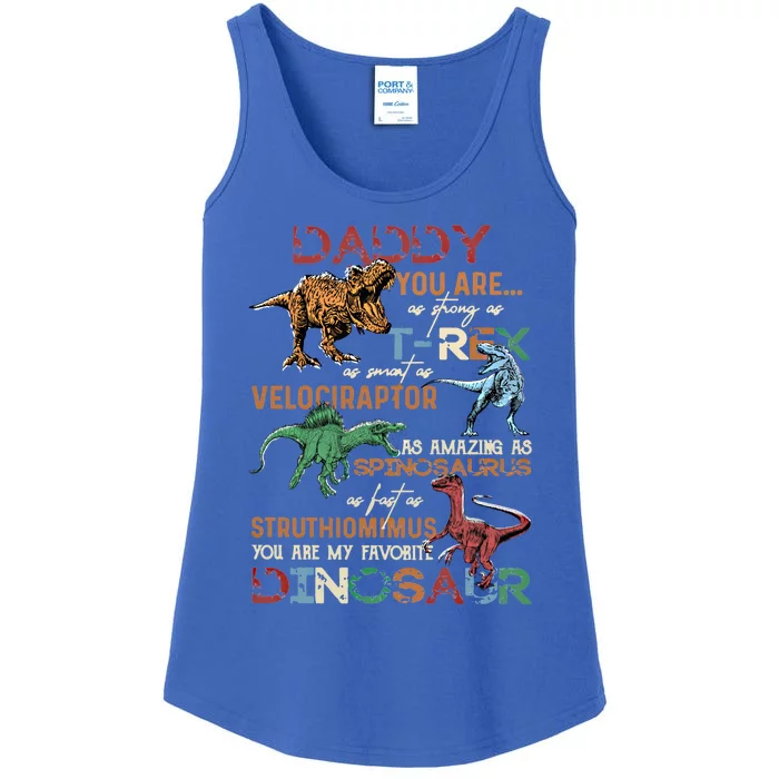 Dinosaur Daddy You Are As Strong As Tmeaningful Giftrex Daddysaurus Gift Ladies Essential Tank